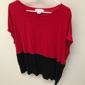 Red and black top